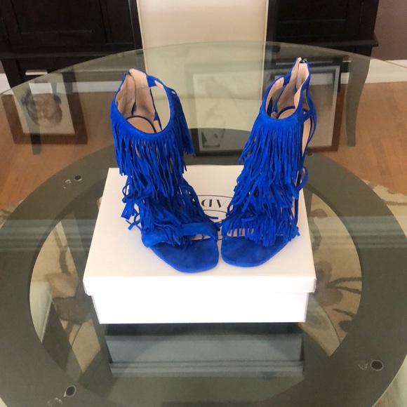 Fun and Fringe Heeled Sandals - Picture 4 of 5